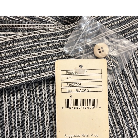 NWT Free People Pinstriped Flare Trousers size 4 - Picture 9 of 16